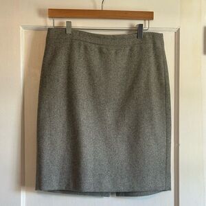 J. Crew Gray Pencil Skirt